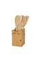 Loretta 6-Piece Bamboo Gadget Set Natural - Holder Gadget Bamboo Storage For Countertop Organizer - 3