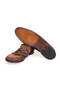 Tan Color Laceless Genuine Leather Suede Men's Shoes - 3