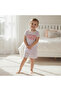 Children's Cotton Printed Lilac Color 2-Piece Set Cb1047 - 2