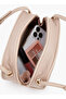 Textured Shoulder Bag with Zip Closure - 7
