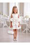 Girl's 3D Flower Detailed Bag Dress 1923B - 3