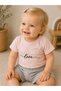 100% Cotton Love Printed Summer Two-Piece Baby Girl Set with Shorts