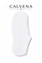 Women's 4 Pairs of Black, White, Cream and Beige Colored Ballerina Socks - 2
