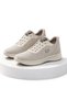 Aurelio King Paolo Daily Beige Walking Shoes Lightweight Breathable Lace-Up Comfortable Sneaker - 3