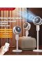 Rechargeable Remote Control Extendable Electric Standing Shaking Head Ventilation Cool Air Ci