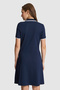 Women's Navy Blue Knitted Dress 50323495-Vr033 - 5
