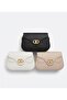 Minimalist Women's Shoulder Bag with Gold Detail - 4