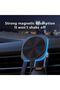 15W Car Wireless Charger – Fast Charging Auto Clamp Mount with RGB Ambient Light, Compatible with iPhone & Android Smartphones, Dashboard & Air Vent Phone Holder - 3