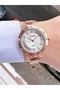 Women's Rose Gold Wicker Cord Stone Detailed Wristwatch with 2 Years Warranty - 2