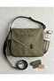 Fuji & Sakura Khaki Crossbody Unisex Messenger Bag