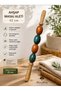 Wooden Massage Tool 42 cm Handmade Natural Wooden Massage Roller Back Neck Leg Arm Massage Apparatus - 2