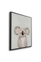 Minimalist Koala Bear Kids Wall Art | Portrait Framed Canvas Print | Luxury Islamic Decor for Kids Room - 3