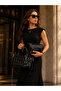 Women's Medium Size Knitted Detailed Adjustable Strap Luxury Hand and Shoulder Bag Shopper - 3