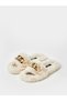 Chain Detail Faux Fur Bedroom Slippers - 3
