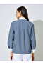 Navy Blue Striped Long Sleeve Shirt - 5