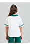 Girls Text Print Short Sleeve Polo T-Shirt - 4