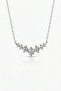 Zircon Stone Rowed Waterway Model V Necklace - 7