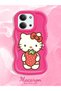 Redmi 15C 5g Compatible Case with Camera Protector Red Silicone Couple Phone Case Kitty Pattern - 2