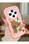 Redmi 14C Compatible Case Camera Protector Pink Silicone Couple Phone Case Kitty Pattern