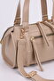 Women's Mink Midi Size Crossbody Hand and Shoulder Bag with Pockets Emma - 3