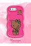 iPhone 8 Plus Compatible Case with Camera Protector Red Silicone Couple Phone Case Kitty Pattern - 2