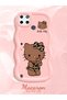 Realme C25Y Compatible Case Camera Protector Pink Silicone Couple Phone Case Kitty Pattern - 2