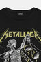Heavy Metal Music Metallica and Justice for All Vintage Black Oversize Front and Back Printed T-Shirt - 3