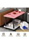 Coffee Table 2 Tier Wooden Coffee Table Modern Sofa Table with Open Storage Space Center Table for Living Room Office Bedroom Reception Room (60 * 30 * 53cm) - 2
