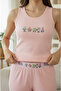 Women's S. Bop Pants and Strap Lycra Camisole Bamboo Viscose Pajama Set - 5