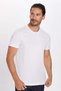 Unisex 5-Pack Black-White-Burgundy-Navy-Grey Slim Fit 100% Cotton Crew Neck T-Shirt - 3