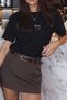 Women's Oversize T-Shirt Equestrian Spirit Printed Black – Crew Neck, Comfortable Fit, 100% Cotton - 8