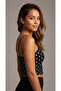 Women's Thin Strap Crop Top Bustier Blouse - 2