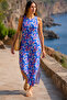 Women's Desen48 Zero Collar Sleeveless Slit Long Dress Arm-23Y001090