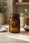 Amber Glass Jar with Locking Lid 1500 ml |   Airtight Silicone Sealed Storage Jar - 7