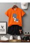 Summer Children's T-Shirt Shorts Unisex (Printed with Sensitive Tom)