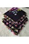 Handmade Needlework Writing, Scarf, Yemeni, Mevlit Cover, Head Cover, 4 Sides Embroidered, 100% Cotton, 100*100cm - 7