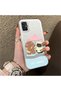 Samsung Galaxy A51 Compatible Silicone Edge Hard Back Case Couple Phone Case Cartoon Pattern - 3