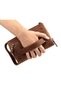 Men's Genuine Crazy Leather Tan Handbag Clutch Portfolio Bag - 6