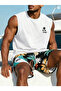 Men's Cotton Crew Neck Training Athlete Tank Top Sleeveless T-Shirt
