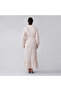 Dusty Pink Solid Band Collar Buttoned Maxi Dress - 2