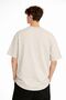 Panda - Printed Oversize T-Shirt Beige - 2