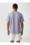 Xside Active Lilac Crew Neck Printed Men's Sports T-Shirt - 4