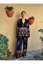 Design Loose Fit Relax Pants Women's Dark Navy Blue - 3