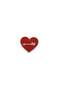 Abu Dhabi Heart Metal Sticker Badge, Red, for Phone Cases & Laptops