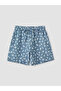 Two Mt Shop Quality Elastic Waist Floral Women's Jean Shorts - 5