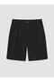 Vizyon New Season Linen Blend Women's Pleated Shorts