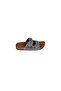Women's Stone and Bead Embellished Double Buckle Comfort Sole Slippers - 3