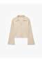 Bürümcük Fabric Slim Fit Classic Collar Buttoned Long Spanish Sleeve T-Shirt - 6
