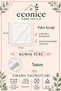 New Product, 6-Piece Satin Ecru Color Napkins, Stain Resistant, Large Size, 45X45 Fabric Napkin - 4