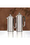 2 Pieces Vacuum Flask Set, Matt Nickel & Black